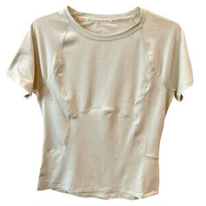 Spyder Active Women’s Short Sleeve Performance Tee Shirt Beige Medium